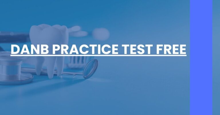 DANB Practice Test Free Feature Image