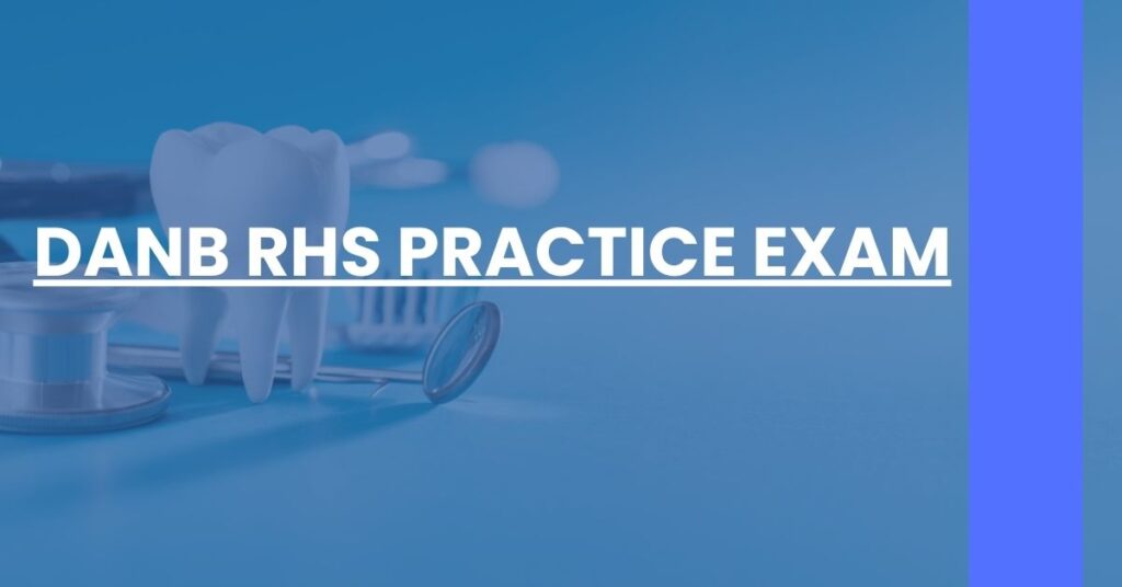 DANB RHS Practice Exam Feature Image