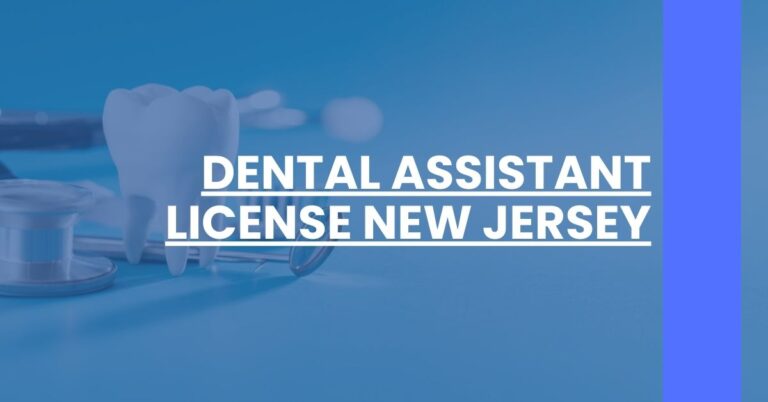 Dental Assistant License New Jersey Feature Image