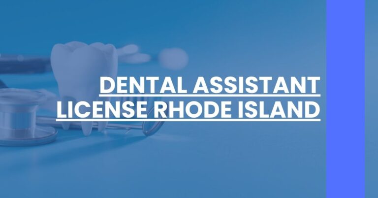 Dental Assistant License Rhode Island Feature Image