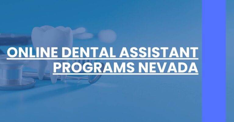 Online Dental Assistant Programs Nevada Feature Image